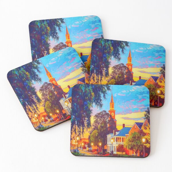 Item preview, New Bern at Night designed and sold by CMLPaintings.
