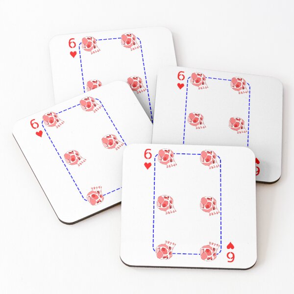Item preview, 6 of hearts designed and sold by m-yoga-store.