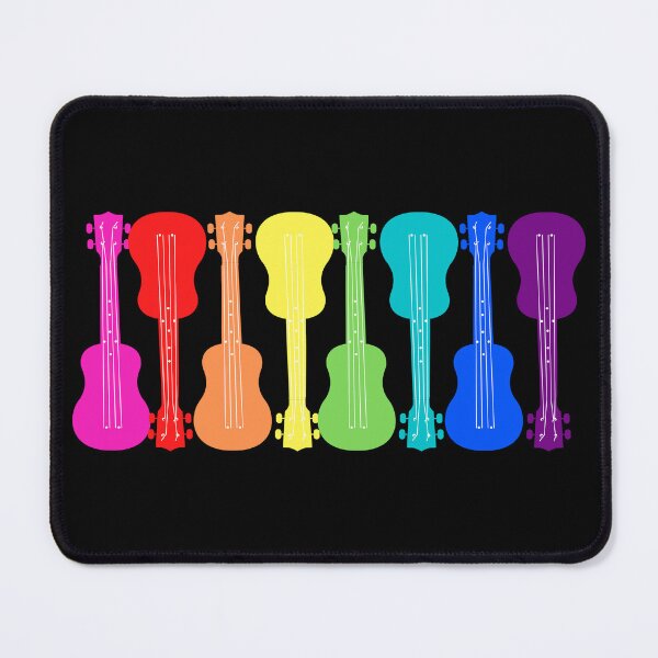 Item preview, Rainbow LGBTQIA+ Guitars. LGBTQ Pride designed and sold by Subtle Pride Shop.