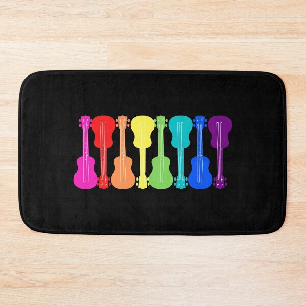 Item preview, Rainbow LGBTQIA+ Guitars. LGBTQ Pride designed and sold by Subtle Pride Shop.