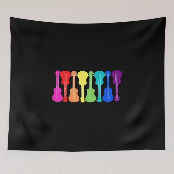 Item preview, Rainbow LGBTQIA+ Guitars. LGBTQ Pride designed and sold by Subtle Pride Shop.