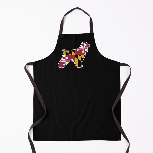 Item preview, Cocker Spaniel Silhouette with Maryland State Flag designed and sold by Jenn Inashvili.