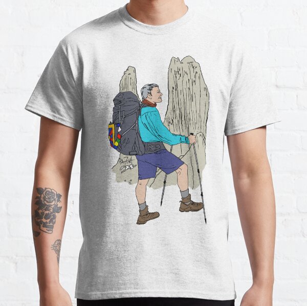 Hiker Conquering Chilean Mountains Classic T-Shirt