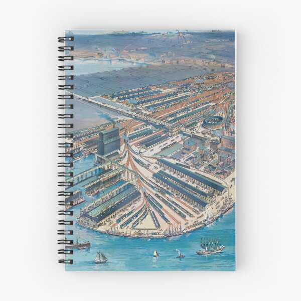 Item preview, Vintage Boston Seaport District Map (1903) Massachusetts Capital City Neighborhood Atlas designed and sold by BravuraMedia.