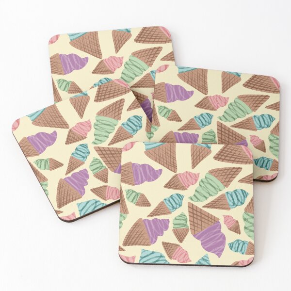Item preview, Summer Ice Cream Cone Pattern designed and sold by Jennifer Margrave-Garcia.