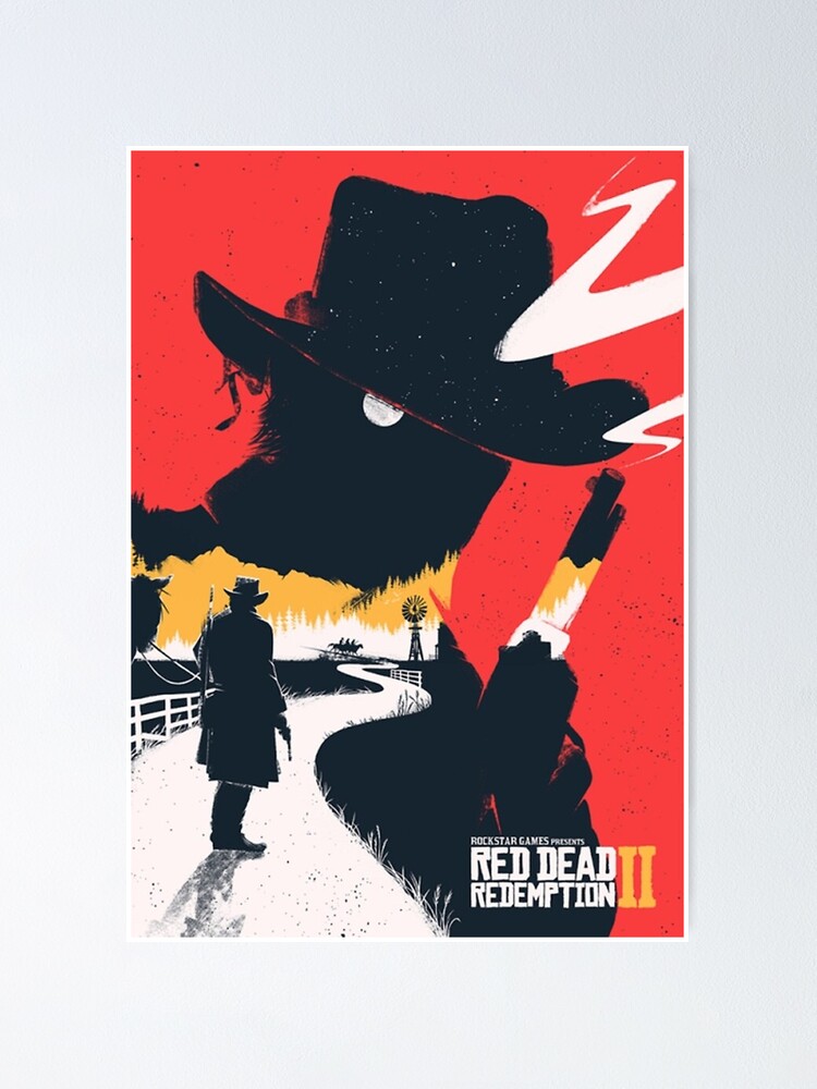 Red Dead Redemption Arthur Morgan Wild West Cowboy Poster 