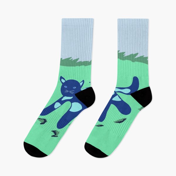 Item preview, The blue cat with a beach ball in the garden designed and sold by hermarartonline.