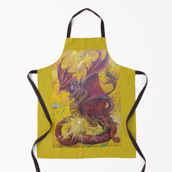 Aperçu de l'œuvre Peinture à l'huile de dragon rouge par Marina Daniluka créée et vendue par MariDaniArt.