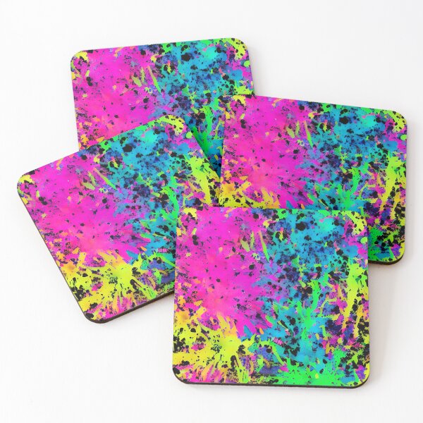 Item preview, Colorful Neon Core Aesthetic Paint Splatters  designed and sold by LuminoArt.