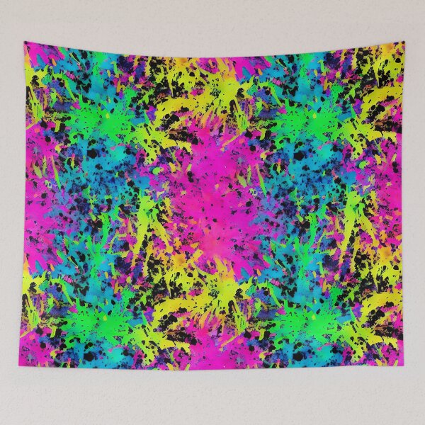 Item preview, Colorful Neon Core Aesthetic Paint Splatters  designed and sold by LuminoArt.