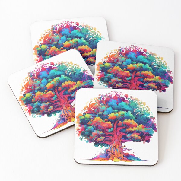 Item preview, Psychedelic Tree / Spiritual / Vibrant / Courful / Nature / Plant designed and sold by TripStudios2023.
