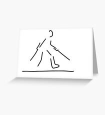 leg broken osseous break Greeting Card