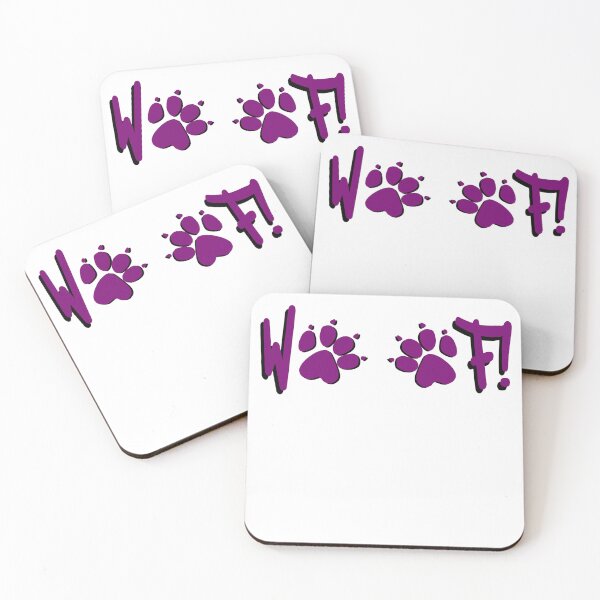 Item preview, Woof! - Purple Paws designed and sold by DF3.