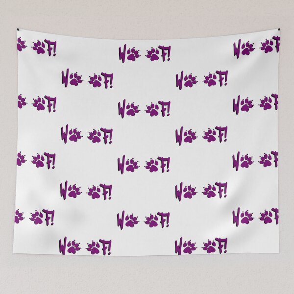 Item preview, Woof! - Purple Paws designed and sold by DF3.