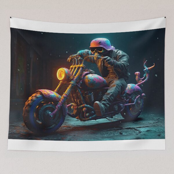 Item preview, Bad Ass Biker About To Take Off designed and sold by Diego Re.