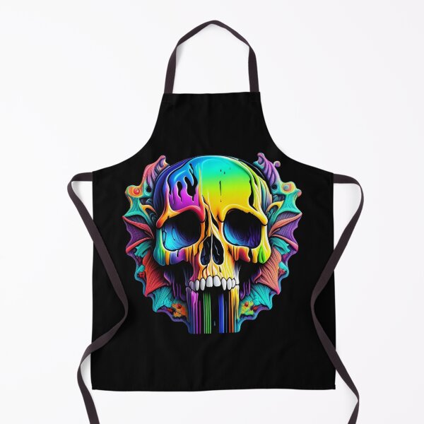 Item preview, Colorful Splatter Skull designed and sold by Simply-Cryptic.