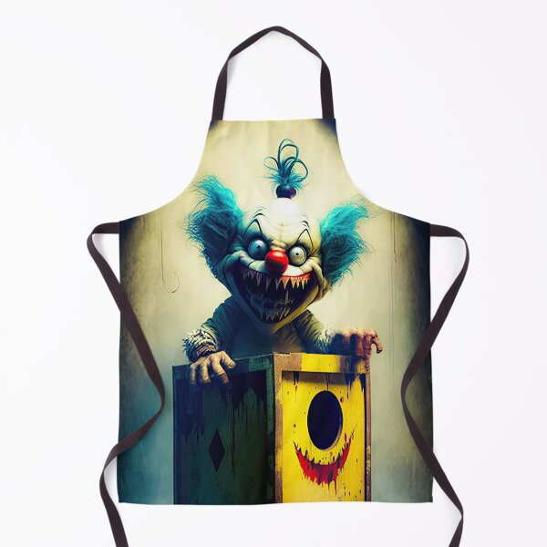 Artikelvorschau, Gruseliges altes Jack-in-the-Box-Clownspielzeug – 2 entworfen und verkauft von Space-Yeti.