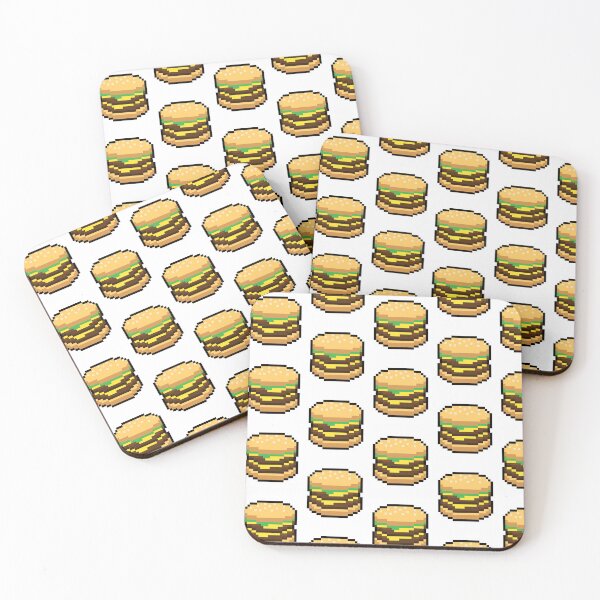 Item preview, Cheeseburger pattern - pixel art designed and sold by Apex-tees.