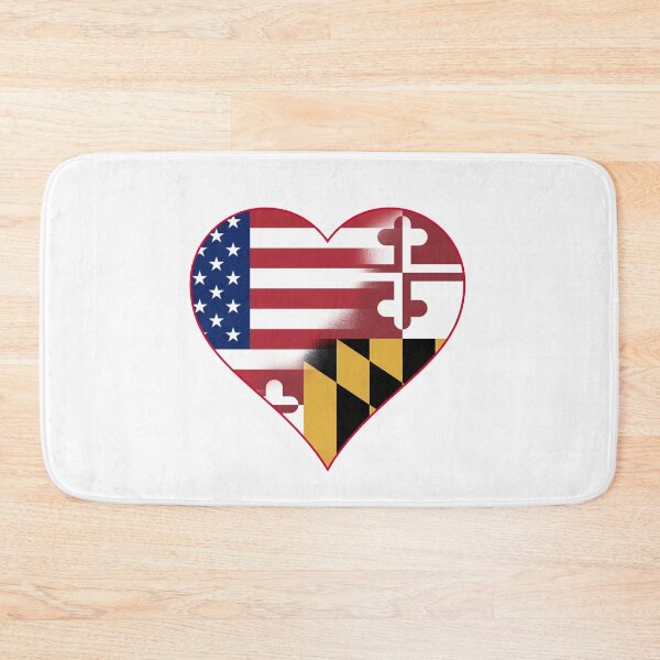 Item preview, State of Maryland Flag and American Flag Fusion Design designed and sold by Gsallicat.