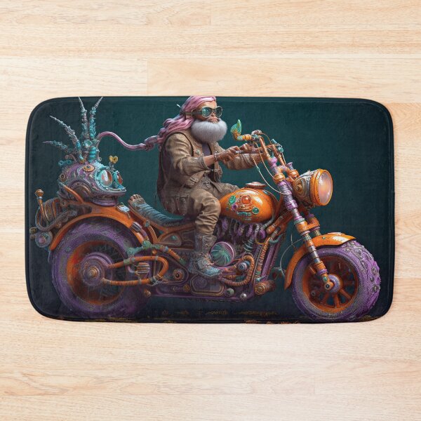 Item preview, Long Hair Bad Ass Biker designed and sold by Diego Re.