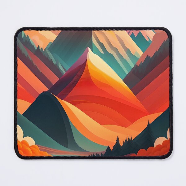Item preview, Retro Mountain Landscape designed and sold by WindbreakDesign.