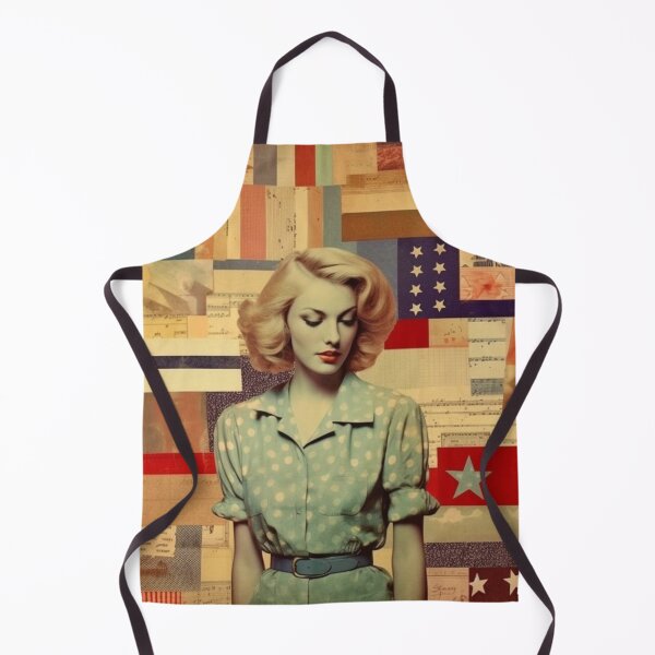 Item preview, America Retro Vintage Patchwork of Americana Pattern Collage designed and sold by BrandonArtWorld.