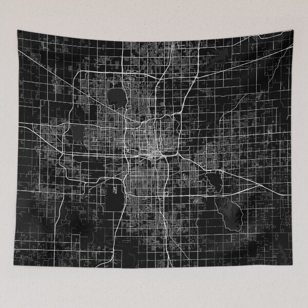 Item preview, Oklahoma City Map of the USA - Full Moon designed and sold by deMAP.