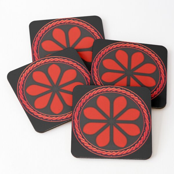 Item preview, Kaleidoscope Red Sigil in Celtic Circle Frame 10 designed and sold by Swabcraft.