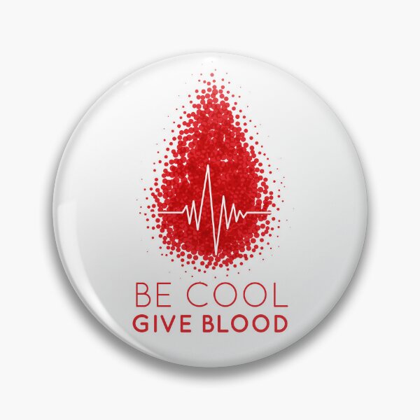 Item preview, Be Cool Give Blood, Blood Drop Cardiogram designed and sold by CarpeDiem96.
