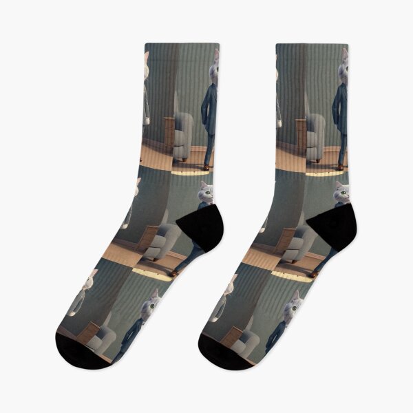 Item preview, Cat Wearing a Suit - Modern Digital Art designed and sold by Ai-michiart.