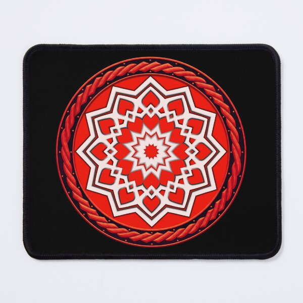 Item preview, Kaleidoscope Red Sigil in Celtic Circle Frame 15 designed and sold by Swabcraft.