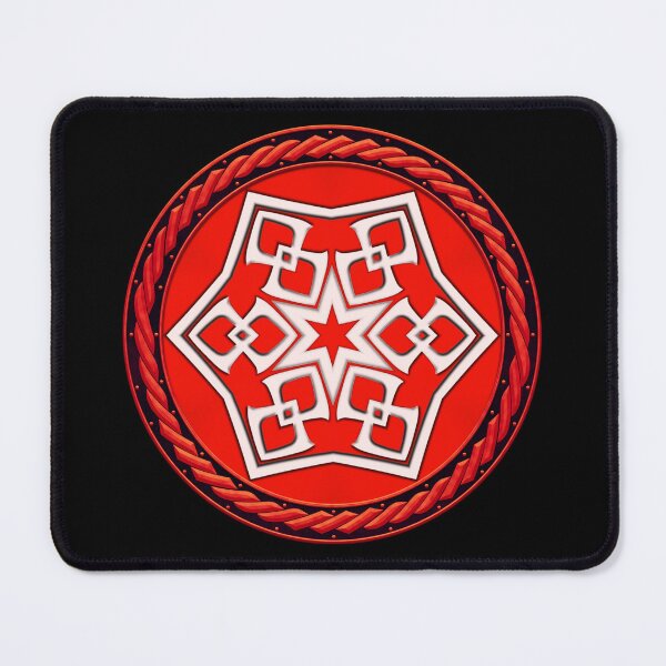 Item preview, Kaleidoscope Red Sigil in Celtic Circle Frame 16 designed and sold by Swabcraft.
