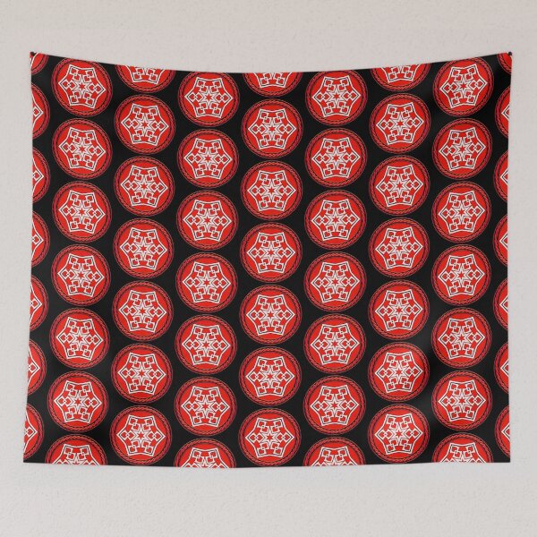 Item preview, Kaleidoscope Red Sigil in Celtic Circle Frame 16 designed and sold by Swabcraft.