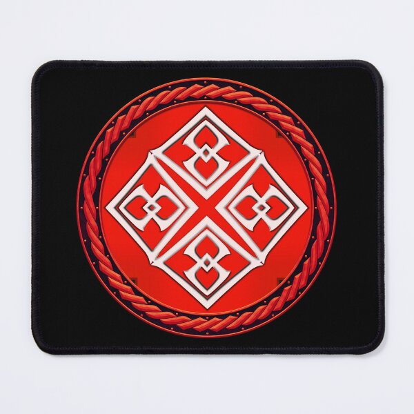 Item preview, Kaleidoscope Red Sigil in Celtic Circle Frame 17 designed and sold by Swabcraft.