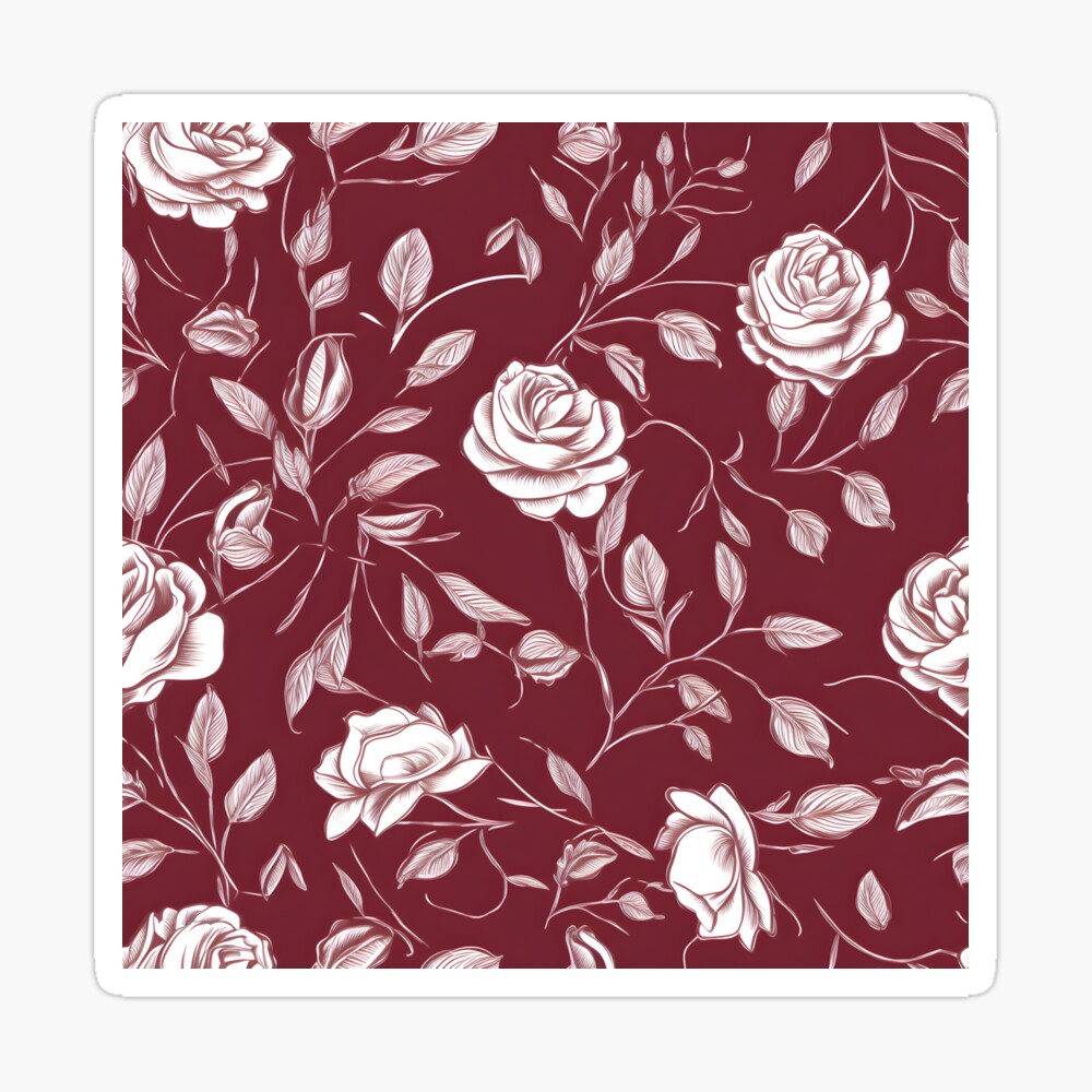 Burgundy Goth: Scrapbook Paper Pad