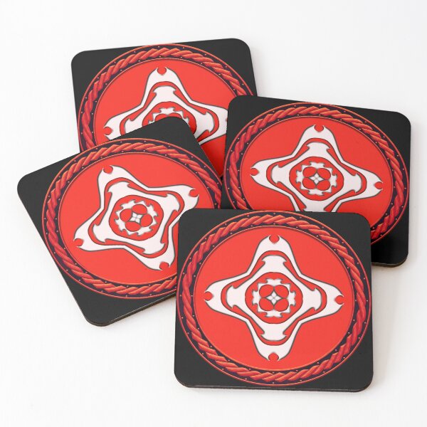 Item preview, Kaleidoscope Red Sigil in Celtic Circle Frame 19 designed and sold by Swabcraft.