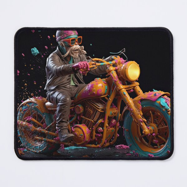 Item preview, A Bad Ass Biker Splashed With Wet Paint designed and sold by Diego Re.