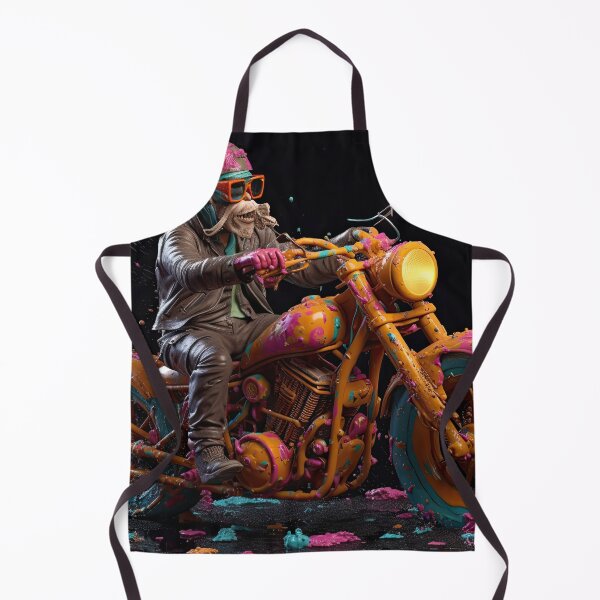Item preview, A Bad Ass Biker Splashed With Wet Paint designed and sold by Diego Re.