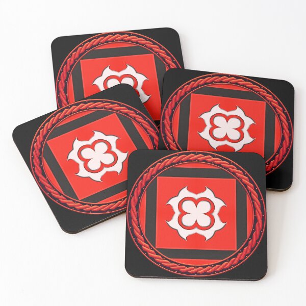 Item preview, Kaleidoscope Red Sigil in Celtic Circle Frame 20 designed and sold by Swabcraft.