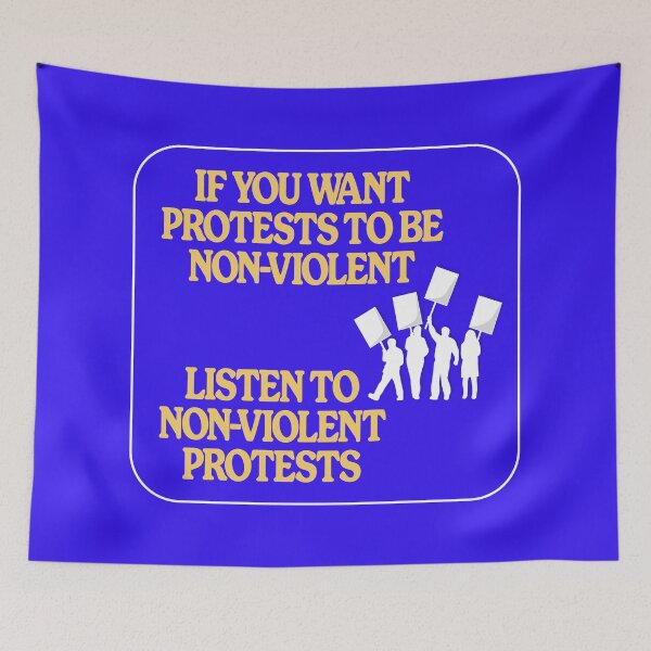 Aperçu de l'œuvre Écoutez les manifestations non violentes - Protest créée et vendue par Picket Club.
