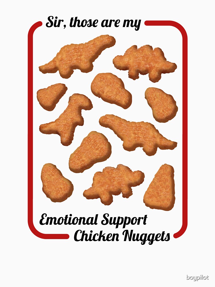 Emotional Support Nuggets Essential T-Shirt for Sale by boypilot