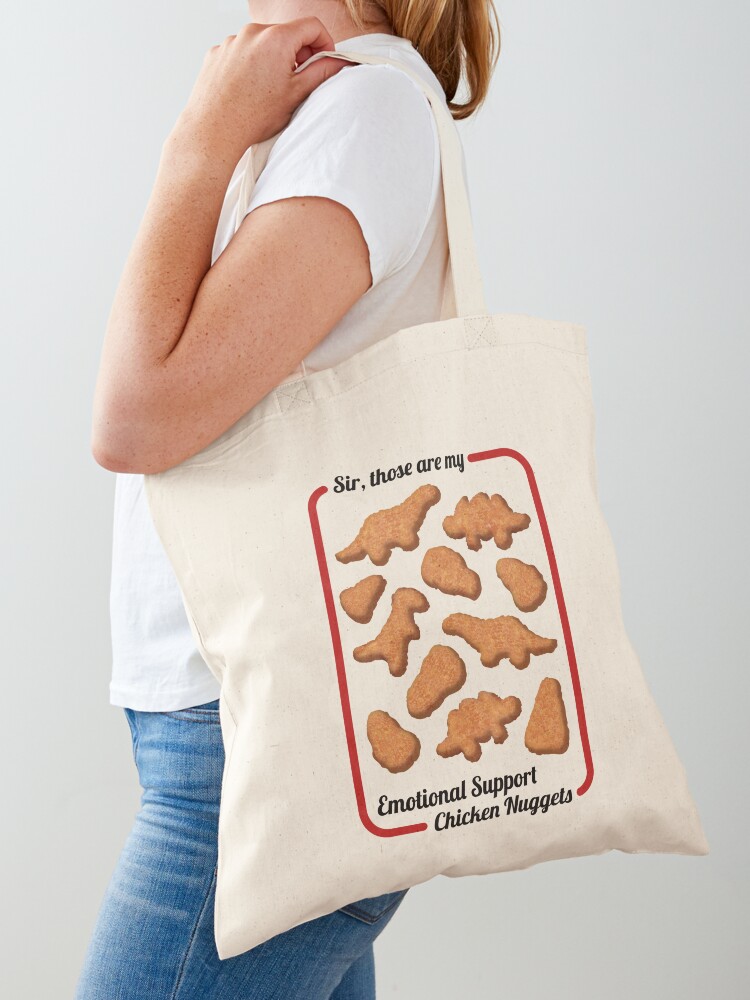 Emotional Support Nuggets Tote Bag for Sale by boypilot