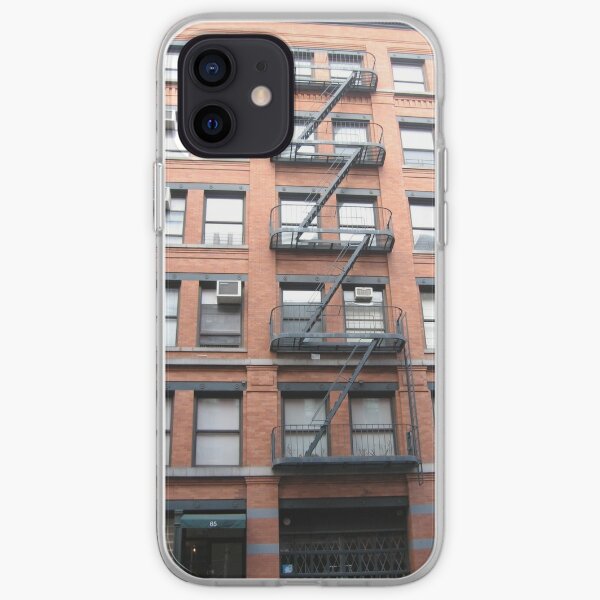 Building, windows, fire escape, floors, conditioners iPhone Soft Case