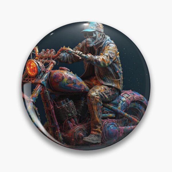 Item preview, Bad Ass Biker Drenched In Paint designed and sold by Diego Re.