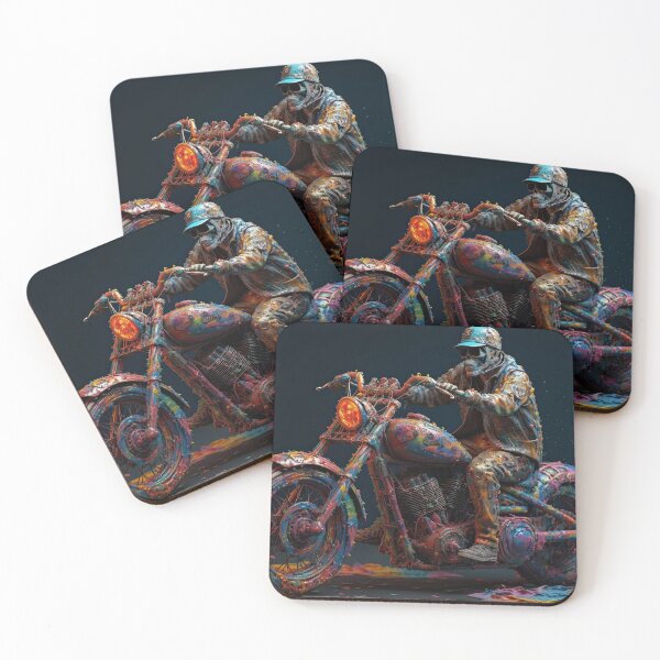 Item preview, Bad Ass Biker Drenched In Paint designed and sold by Diego Re.