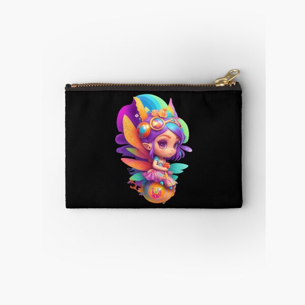 Item preview, Cute and Colourful Psychedelic Chibi Kawaii Rainbow Fantasy Fairy - Emma designed and sold by Amanda Lucas.