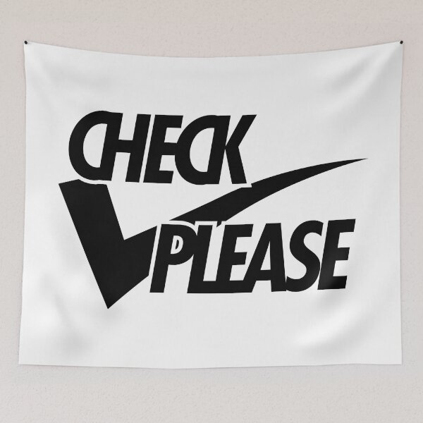 Item preview, Check Please Swoosh Hype Sticker designed and sold by DHC-design.