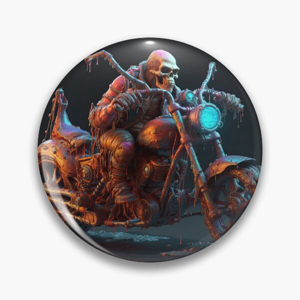 Item preview, Bad Ass Biker Leaning Tired On His Bike designed and sold by Diego Re.