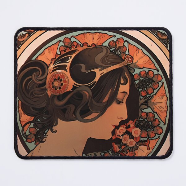 Item preview, Alphonse Mucha, Cow Slip, Art Nouveau designed and sold by NouveauEra.