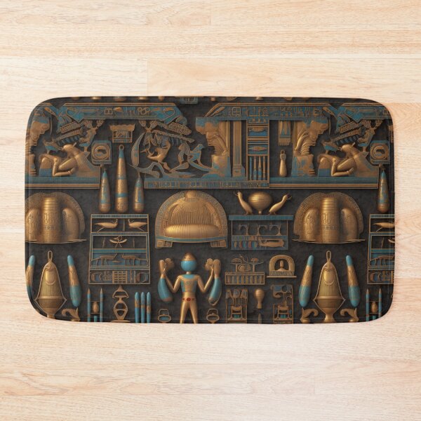 Item preview, golden seamless fantasy egypt pattern - Different pattern size? Email me -  designed and sold by Picture-Art.